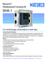 Thumbnail of document Data Sheet - WHK-1 Weatherproof Housing Kit